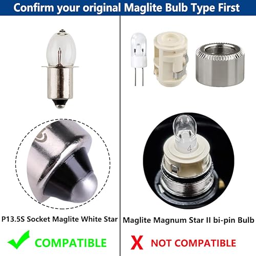 led bulb for milwaukee flashlight 3 Pack Replacement LED Bulbs Conversion Kit 18V 12V 19.2V 6-24 Volt 3W 247LM PR2 P13.5S LED Bulb Upgrade Compatible with Ryobi Craftsman Lamp Torch Lantern The Milwaukee Rechargeable 250L Penlight with Lasers built LED for Milwaukee M12 M18