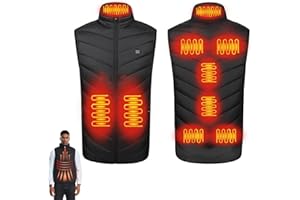 Solana Gear Heated Vest for Men and Women, 9 Heating Zones, Outdoor Motorcycle Camping Fishing Skiing