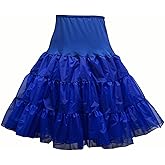 RULTA Women's 50s Vintage Petticoat 26" Crinoline Rockabilly Tutu Skirt Slip S-L…