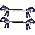 IRWIN QUICK-GRIP Clamps, One-Handed, Mini Bar, 6-Inch, 4-Pack (1964758)