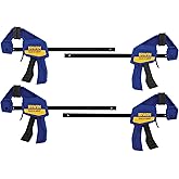 IRWIN QUICK-GRIP Clamps, One-Handed, Mini Bar, 6-Inch, 4-Pack (1964758)