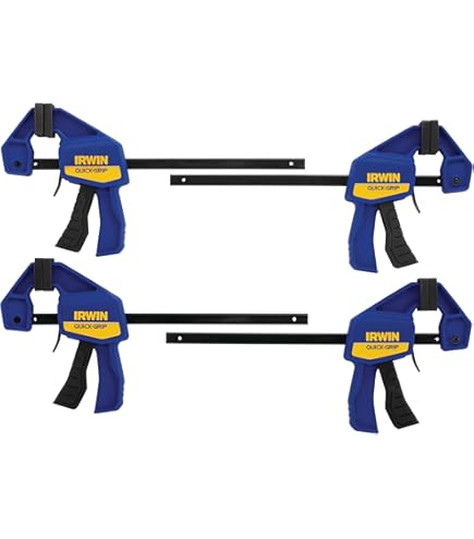IRWIN QUICK-GRIP Clamps for Woodworking, One-Handed Bar Clamps, 6