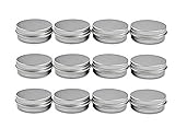 20PCS 5ML 0.17oz Small Ounce Empty Metal Steel