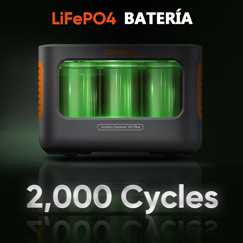 Jackery Explorer 100 Plus Mini Central Elétrica Portátil, 99Wh/31000mAh Sofreu LiFeP04 Bateria, 3 USB-A/C 128W Portas MAX Output, Palm Size para Viagens de Negócios, Excursões