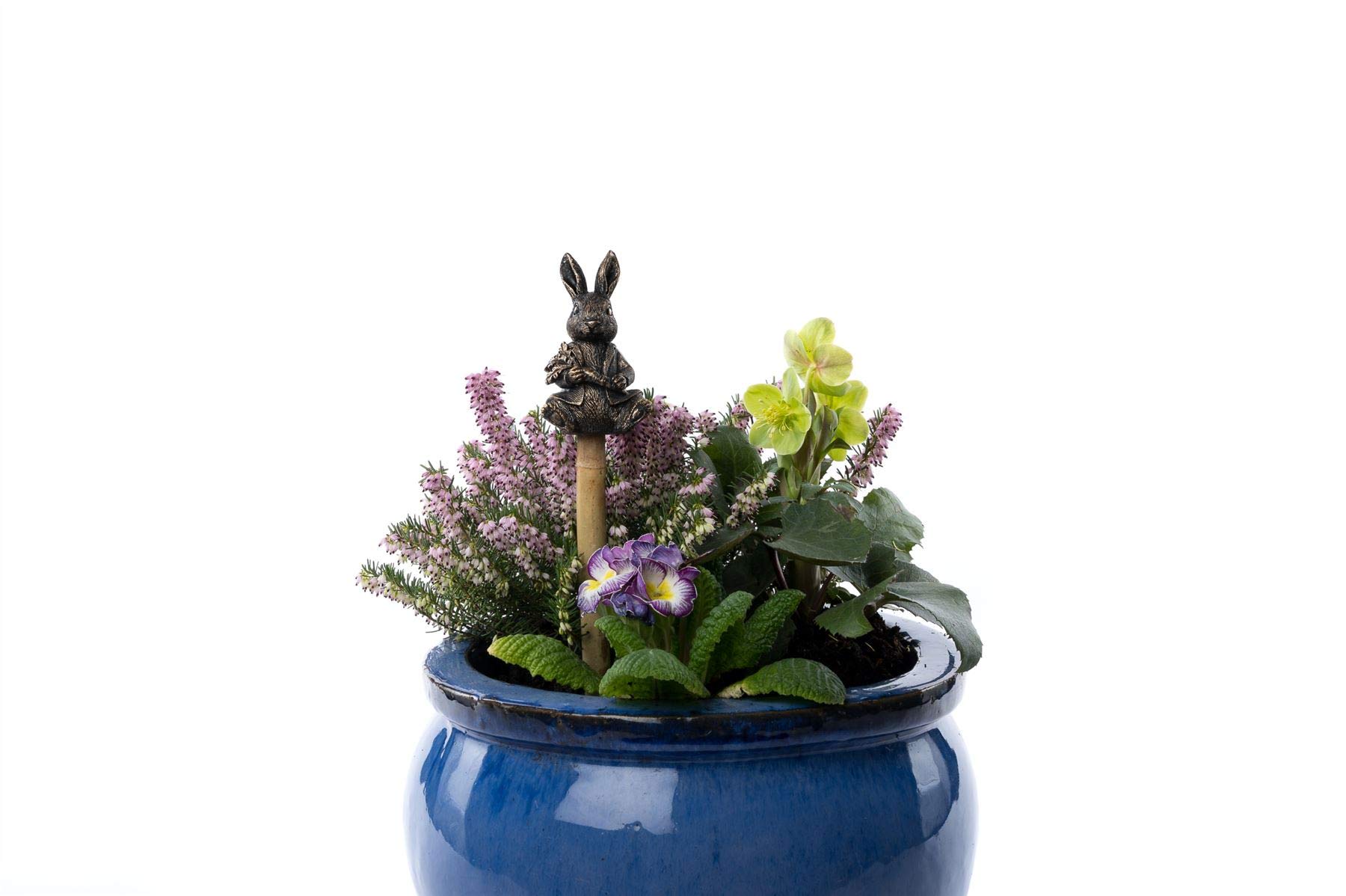 Cane Companions Beatrix Potter Peter Rabbit Stake Topper - Handmade Flower Pot Garden Ornament - Outdoor Figurine