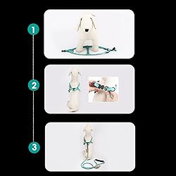 Pawaboo Dog Leash Harness Set, Durable Adjustable
