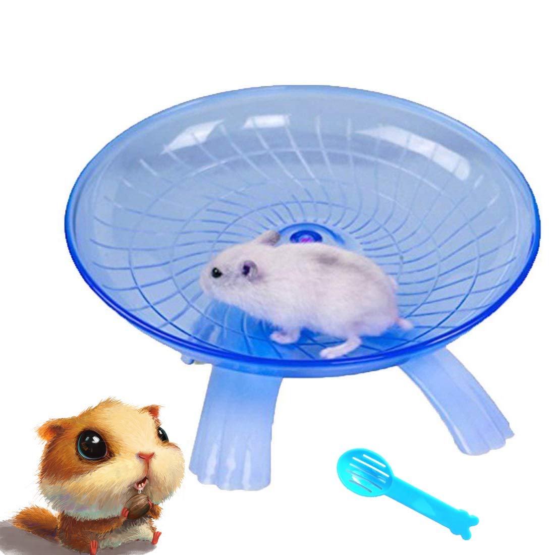 Mua Yiteng ペット用品 ハムスター 回し車 走る おもちゃ シャベル付き清掃用 ストレス解消 ケージアクセサリー フライングソーサー回し車 ブルー Tren Amazon Nhật Chinh Hang 21 Fado