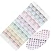 900 Pieces 3mm 4mm 5mm Multicolor Bling Rhinestone Sticker Sheet Gem Diamond Self Adhesive