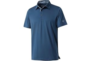 M MAELREG Mens Polo Shirts Short and Long Sleeve Casual Solid Stylish Dry Fit Performance Designed Collared Golf Polo Shirts for Men