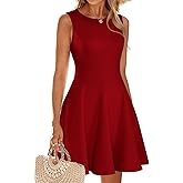 YIOYOLA Women's A Line Cocktail Dresses Mini Tank Sleeveless Business Casual Work Graduation Wedding Club Party Short Dress
