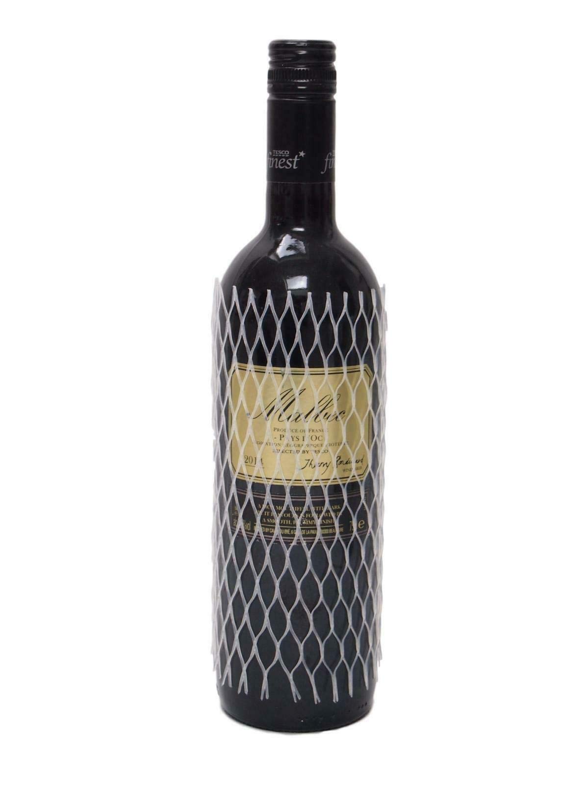 Taskar Mesh Glass Bottle Protective Sleeves x 10 Wine/Spirits Netting