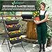 Vertical Garden Planter – 3 3/4 feet high 5 Tiered Raised Garden Box – Indoor or Outdoor planters for Flowers, herb, Vegetables or Seedsthumb 1