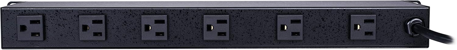 CyberPower CPS1215RMS Surge Protector, 120V/15A, 12 Outlets, 15ft Power Cord, 1U Rackmount: Home Audio & Theater