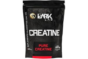 Creatina Pura, Dark Lab, Monohidratada, 100% de Pureza, Refil - 500g | A mais vendida da América Latina (Euromonitor). certificado de 100% de pureza, 3g por dose.