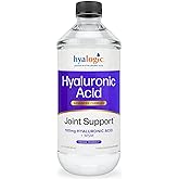 Hyalogic 100mg Hyaluronic Acid Liquid Supplement - Joint Support, 12oz | High Molecular Weight Formula with MSM Vegan-Friendly, Easy Daily Serving