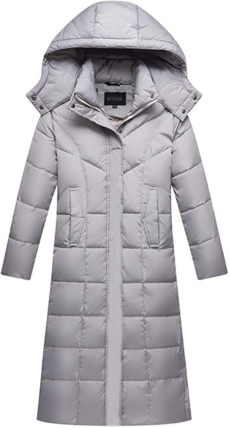 women's maxi down puffer coat