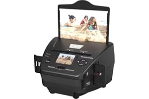 DIGITPRO Digital Film & Photo Scanner – Converts 35mm/135 Slides, Negatives,NameCard & 3.5x5/4x6/5x7 Photos to 22MP JPEG – Slide & Negative Converter with 2.4" LCD & 4GB SD Card