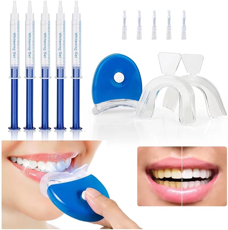 Mori Kamei Professional Teeth Whitening Kit with LED Light 5x3ml Gel for
