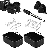 Zaid 7 PCS Air Fryer Accessories Set for Ninja Dual AF400UK & Tower T17088