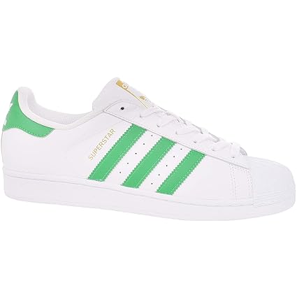 adidas superstar blancas con verde
