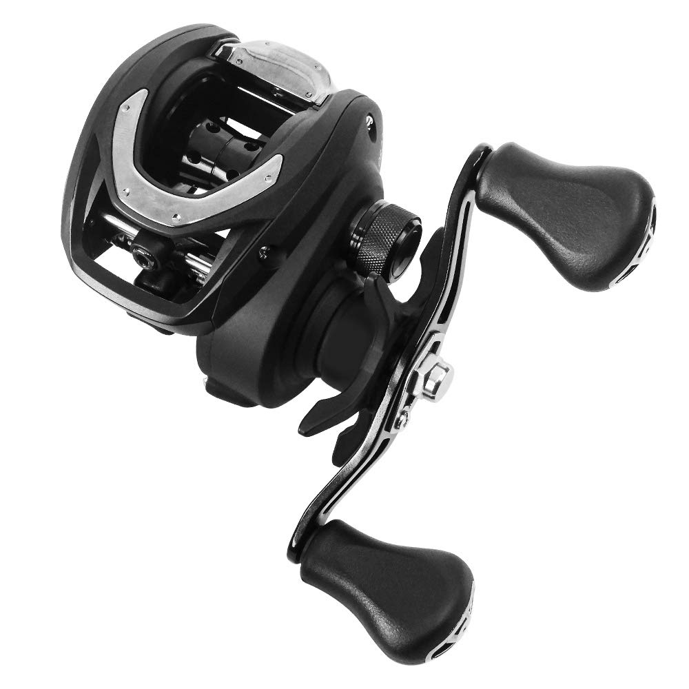 Daiwa, CC80 Casting Reel, 7.5:1 Gear Ratio, 4BB+1RB Bearings, 15 lb Max Drag, Left Hand