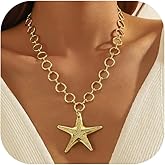 Dcfywl731 Seashell Necklace for Women Puka Shell Starfish Charm Necklace Beach Jewelry Adjustable Ocean-Themed Summer Jewelry Gift