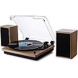 Vitrola Toca Discos de Vinil Bluetooth Concert Aria com 02 caixas de som externas Arena Phoenix Ópera Tenor Maxsound…