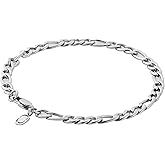 CRAFTD - Figaro Link Bracelet - Waterproof, Heat & Sweat Resistant - Gifts for Men - Men's Jewelry - Size 5MM
