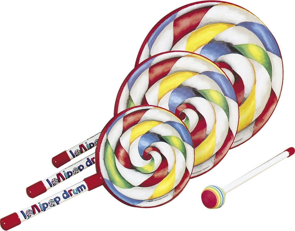 Remo ET-7110-00 Kids Percussion Lollipop Drum, 10