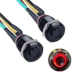 DMWD 2pcs 12mm Metal Momentary Push Button Switch