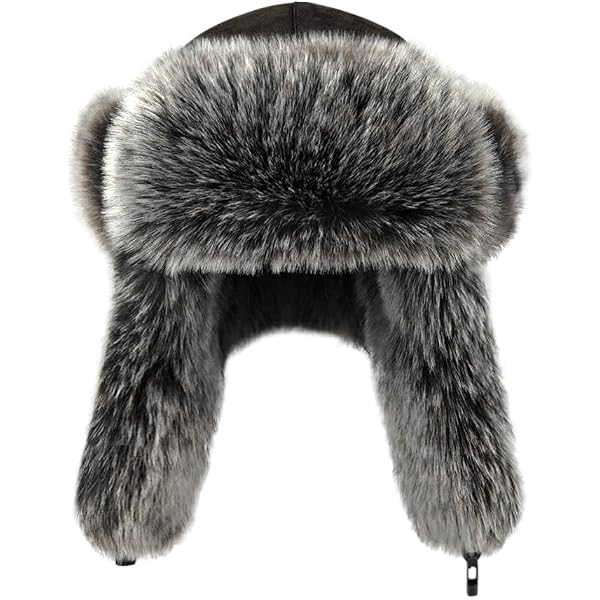 Unisex Russian Ushanka Hat Trooper Hat Faux Rabbit Fur Furry Hat