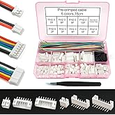 PH 2.0mm Connectors Sockets Cable Kit Compatible with JST-PH 2.0mm Pitch Connectors Wires Stemma