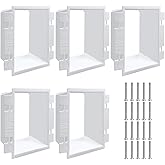 YEXEXINM 5 PCS BE2 Electrical Outlet Box Extenders with 20PCS Screws, 2-Gang & 1-Gang, Non-Water Resistant, White, Nylon