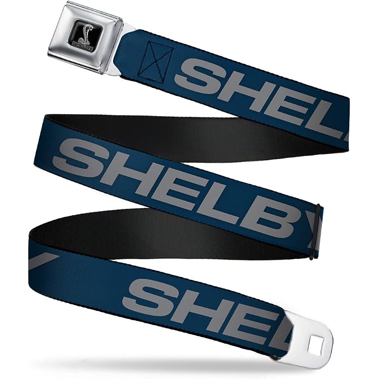 Buckle Down Seatbelt Belt – Adjustable Mustang XL Belt For Men & Boys, Officially Licensed Ford