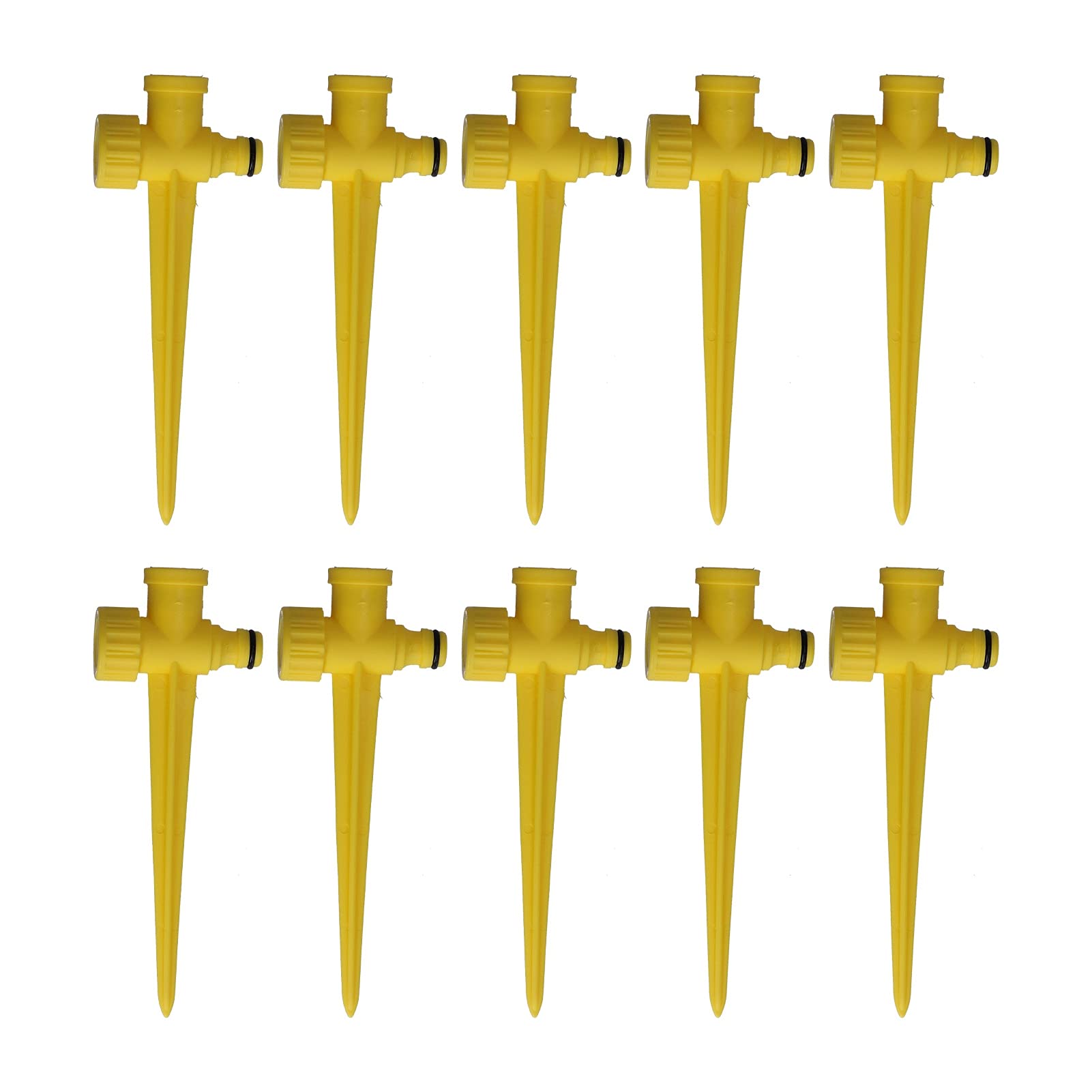 Wifehelper 10PCS Lawn Sprinkler Spike Ground Plug Thread Sprinkler Irrigation Accessory Connector Grass for Plastic for Garden Sprinkler Irrigation