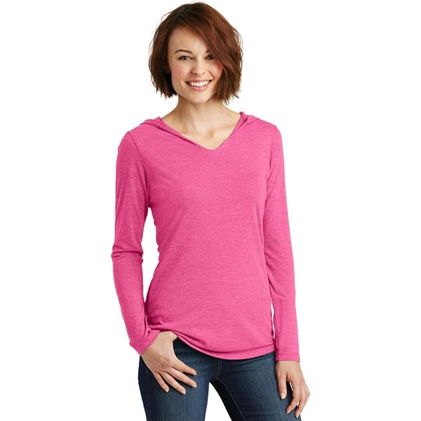 District ® Women's Perfect Tri ® Long Sleeve Hoodie. DM139L District ® Women's Perfect Tri ® Long Sleeve Hoodie. DM139L