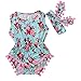 Baby Girls Sleeveless Tassel Romper + Headband