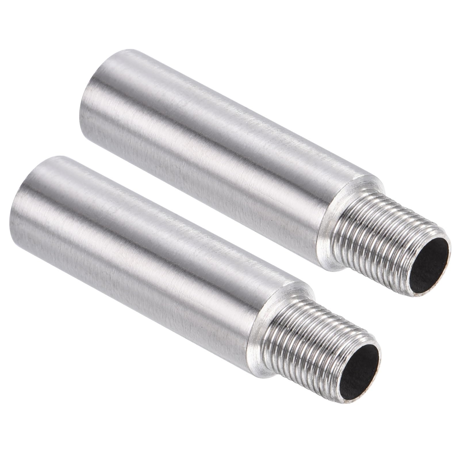 PATIKIL 304 Stainless Steel Shower Head Extension Arm, 2 Pack G1/8 Male to Female Thread 50mm Length Pipe Fitting Shower Head Extender