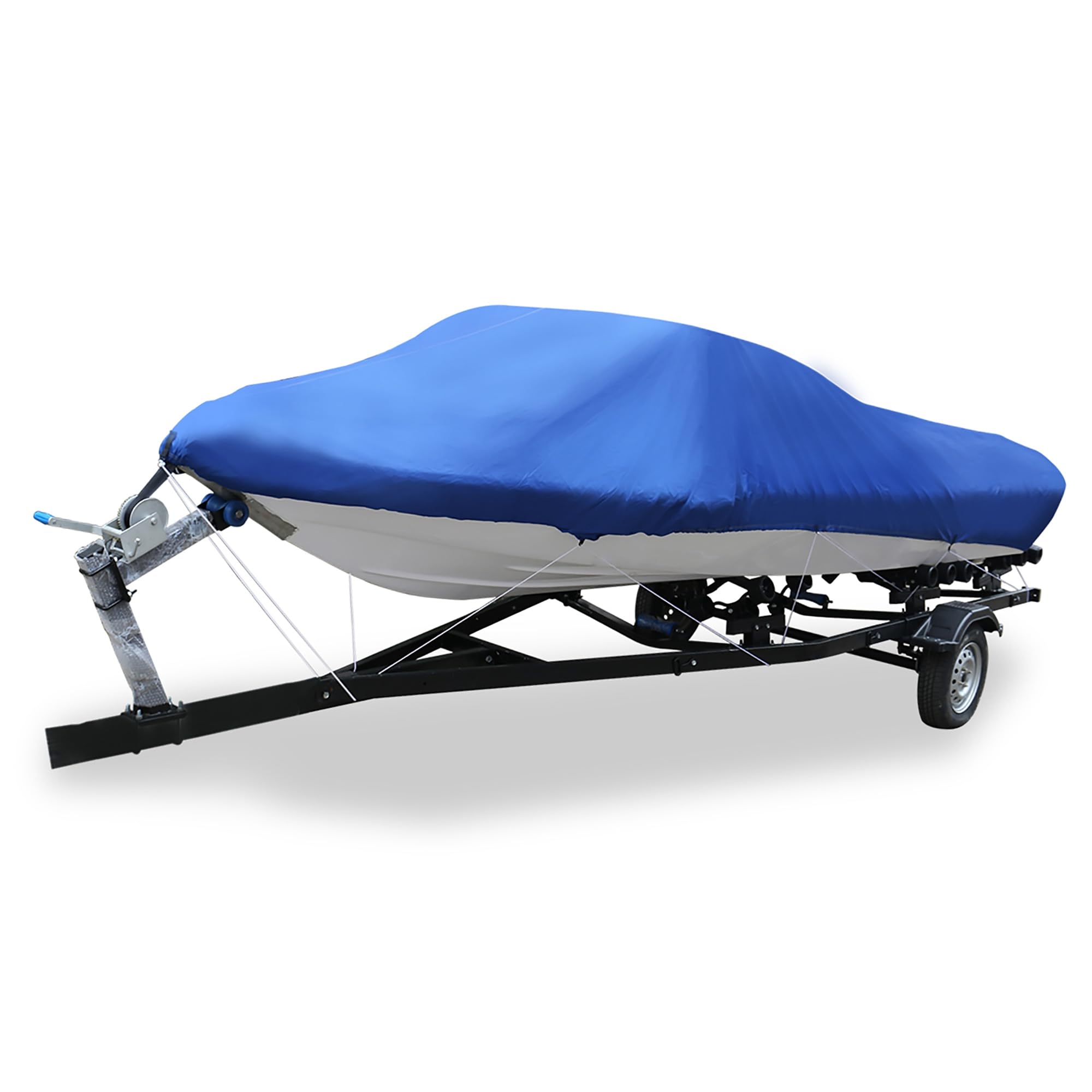 TUCKBOLD 17-19ft 210D Trailerable Fishing Ski Speedboat V-shape Boat Cover Automotive Parts