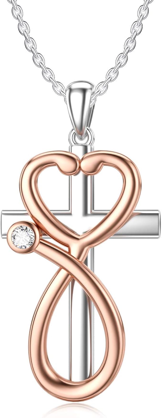 Collier Infini Croix à Personnaliser - Collier Croix à Personnaliser