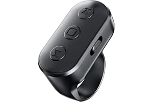 FIKAVI Scrolling Ring Remote for TikTok YouTube IG Shorts Video Landscape Portrait, Fingertip Wireless Scroller Page Turner Clicker for Kindle APP Compatible with iPhone iPad Android Phone Tablet