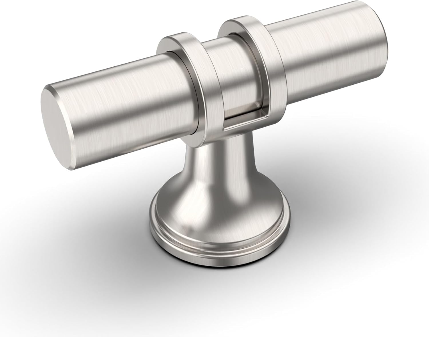 Amerdeco 10 Pack Brushed Satin Nickel Cabinet Knobs 2 Inch T Bar Cabinet Pulls Kitchen Cabinet Handles Cabinets Hardware Drawer Pulls AM002 — image 1