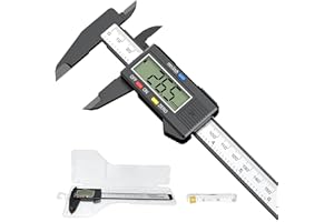HDLNKAK Digital Caliper Set, 6 inch/150 cm Precision Caliper Measuring Tool - 0.01" Accuracy, with Tape Measure Measuring Tap