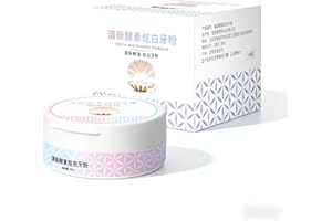 Pearl Tooth Powder for Adults, Daily Oral Care Brushing, Fine Texture Fresh Breath Tooth Powder in Jar with Box, Easy to Use 