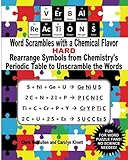 VErBAl ReAcTiONS - Word Scrambles with a Chemical Flavor (Hard): Rearrange Symbols from Chemistry's Periodic Table to Unscramble the Words