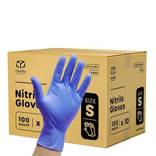 Comfy Package [Case of 1,000] Nitrile Disposable Gloves Latex  Free and Rubber Free Non-Sterile Powder Free Gloves Large in Saudi  Arabia