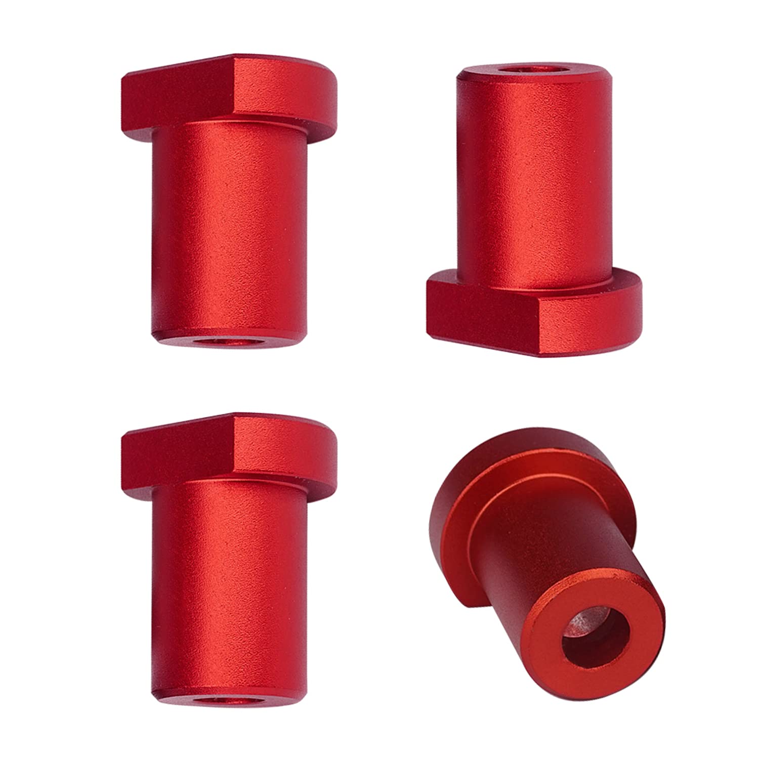 JReHuiG GHJ011 Aluminium Alloy Bench Hooks 20 mm Pack of 4 Bench Dogs Bench Stops Bench Dog Clamp for T-Track, Woodworking Table Workbench Tool Planer Bench Accessories for 20 mm Dog Hole