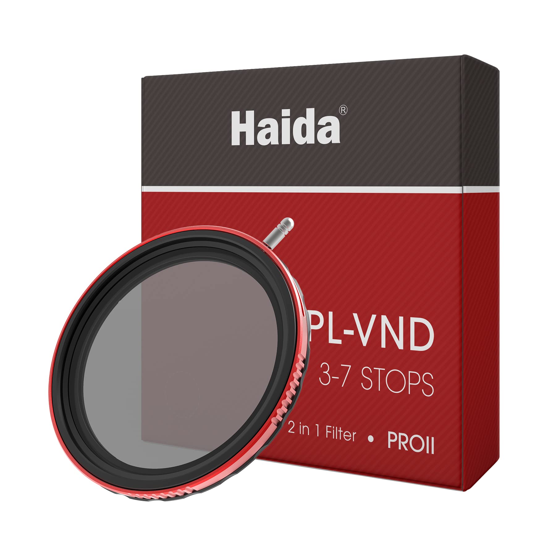 Haida 95mm VND+CPL 2 in 1 ND8-ND128 Adjustable Filter (3-7 Stops) for Camera Lens, Multi-Coating Nano-Coating Polarizer + Variable Neutral Density Filter with Lens Cap (Pro II-Series)