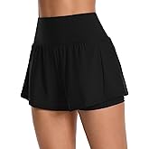 ATTRACO 3" Women High Waisted Swim Board Shorts UPF 50+ Quick Dry Swim Trunks with Liner