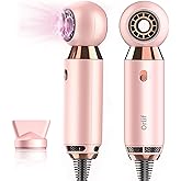 Professional Hair Dryer 800 W Lightweight & Compact Blow Dryer Powerful Flow Hair Dryers for Travel and Home Concentrator Nozzle Pink